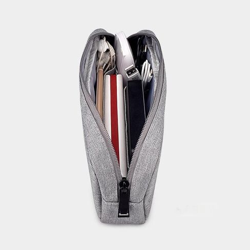 Electronics Organizer Travel Case, Travel Bag Cable Organizer for Essentials, Tech Pouch Accessories Carry Storage for Cord, Phone, Cables, USB Flash Drive, Daily Items, Black, Large in Saudi Arabia