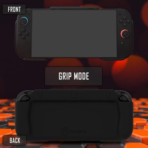 OmniGrip 3-in-1 Reversible Case, Grip, & Cart Storage Accessory Compatible With The Nintendo Switch 2 (Black) in Saudi Arabia