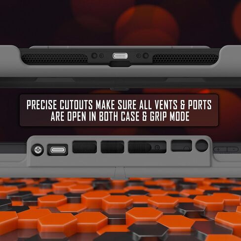 OmniGrip 3-in-1 Reversible Case, Grip, & Cart Storage Accessory Compatible With The Nintendo Switch 2 (Black) in Saudi Arabia