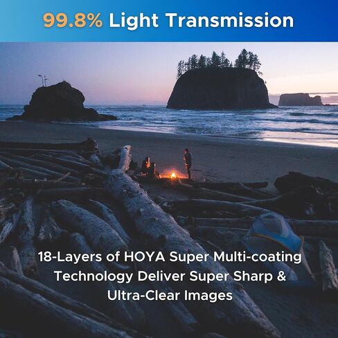 Hoya Evo Antistatic UV Filter - 67mm - Dust/Stain/Water Repellent, Low-Profile Filter Frame in Saudi Arabia
