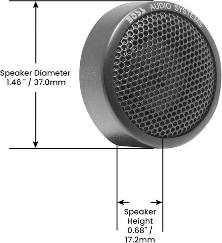 BOSS Audio Systems TW18 Tweeters (Pair), 200 Watts, 1 Inch Polyimide Dome in Kuwait
