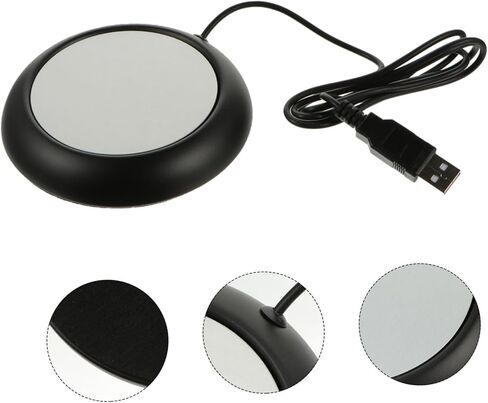 وسادة عازلة لتدفئة القدح USB من Luxshiny لتدفئة الأكواب المنزلية والمكتبية، تصميم أنيق للحفاظ على المشروبات دافئة طوال اليوم in Kuwait