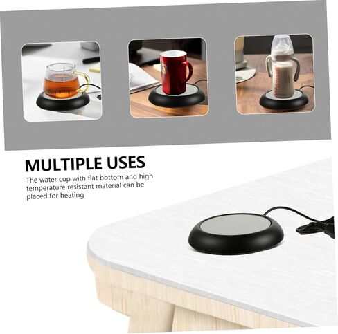 وسادة عازلة لتدفئة القدح USB من Luxshiny لتدفئة الأكواب المنزلية والمكتبية، تصميم أنيق للحفاظ على المشروبات دافئة طوال اليوم in Kuwait