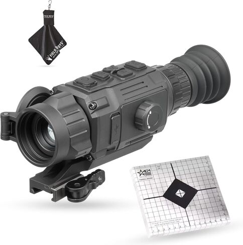 نطاق التصوير الحراري AGM Global Vision Rattler V2 للصيد، دقة عالية مع بصريات حرارية عالية الحساسية، مقاوم للماء ومتين، يتضمن أهدافًا حرارية وقطعة قماش للتنظيف in Kuwait