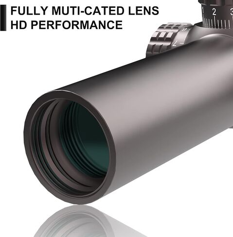 VICTOPTICS 1-6x24 30 مم أنبوب المستوى البؤري الثاني Riflescope مضيئة باللونين الأحمر والأخضر MIL شبكاني LPVO نطاق بندقية صفر إعادة ضبط قفل البرج مع حلقات نطاق ويفر للصيد التنافسي التكتيكي in Kuwait