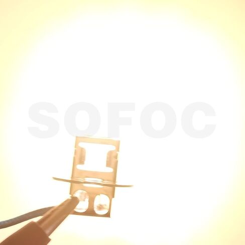 SOFOC-H1 P14.5S لمبة مصابيح الضباب عالية/منخفضة الشعاع مصابيح فائقة السطوع استبدال 12 فولت 100 واط أبيض 6000 كيلو 2 قطعة in Kuwait