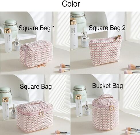 Women's Makeup Bag, Velvet Corduroy Makeup Bag, Elegant Clutch, Lipstick Organizer, Suitable for Travel, Parties, and Everyday Use. in Saudi Arabia
