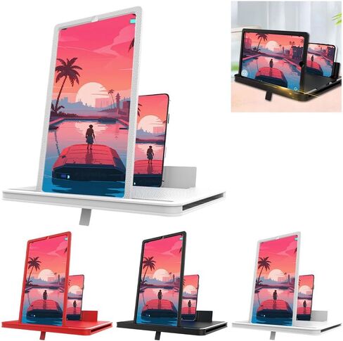 Big Screen Phone Magnifier, 2026 New HD Screen Expander, 10in Foldable Phone Stand with MovieScreen Amplifier for Travel, Portable 3D MagnifyingScreen for Elderly-10in in Saudi Arabia