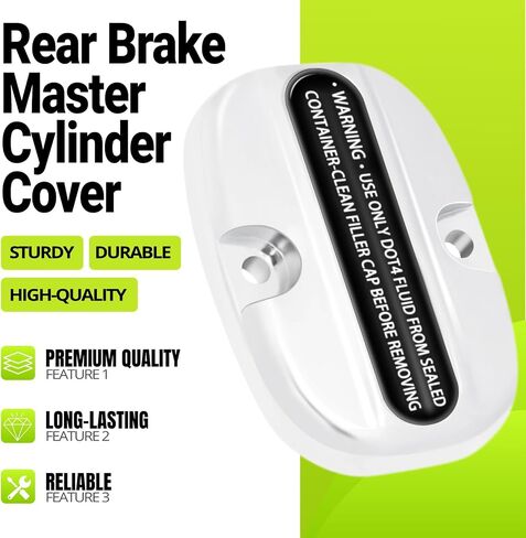 Black Rear Brake Master Cylinder Cover for Harley Touring Road King FLHR、Street Glide、Electra Glide 2008-2019 in Saudi Arabia
