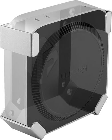 حامل IFCASE Mac mini M4 Pro، خلف الشاشة، أسفل المكتب، حامل تثبيت على الحائط لجهاز Mac mini M4/M4 Pro 2024 حامل متوافق مع VESA مع وسادة مضادة للخدش (أسود) in Kuwait