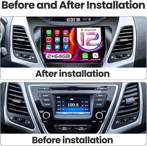 4Core + 64G ROM راديو ستيريو للسيارة Hyundai Elantra 2011 2012 2013: راديو 9 بوصة مع شاشة تعمل باللمس 1280 * 800 وحدة رئيسية بديلة DSP ستيريو تلقائي مع نظام تحديد المواقع بلوتوث واي فاي، كاميرا احتياطية in Kuwait