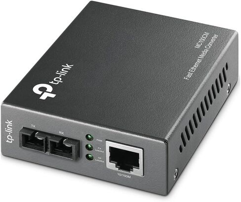 TP-Link Fast Ethernet Media Converter, Up to 100Mbps RJ45 to 100M Multi-Mode SC Fiber (MC100CM) (Renewed) in Saudi Arabia