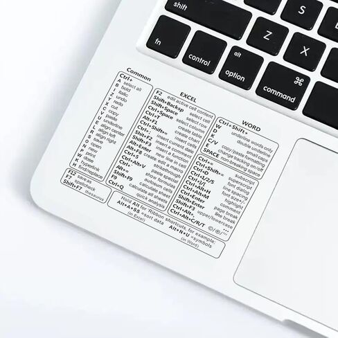 Shortcut Sticker - Reference Guide Keyboard Shortcuts, Ideal for Work from Home(Clear) in Saudi Arabia