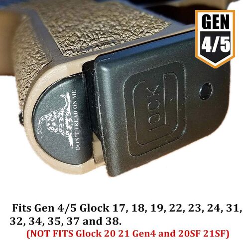 إطار قبضة إدراج سبيكة التوصيل مخصص لـ Glock 17 18 19 22 23 31 34 35 37 38 44 Gen 4/5 - اختر التصميم الخاص بك in Kuwait