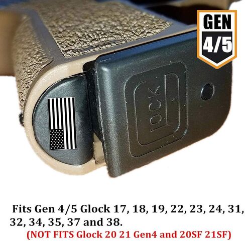 إطار قبضة إدراج سبيكة التوصيل مخصص لـ Glock 17 18 19 22 23 31 34 35 37 38 44 Gen 4/5 - اختر التصميم الخاص بك in Kuwait