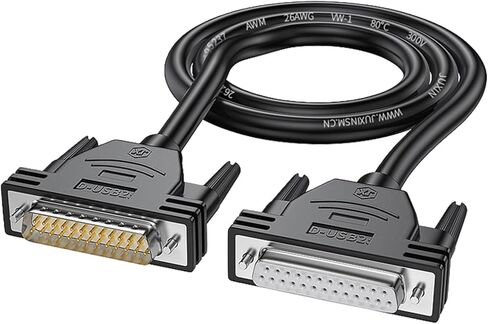 سلك بيانات DB25 كابل تمديد ذكر وأنثى 26AWG طابعة مقاومة للحرارة كابل تمديد سلك بيانات الكمبيوتر كابل بيانات طابعة الكمبيوتر in Kuwait