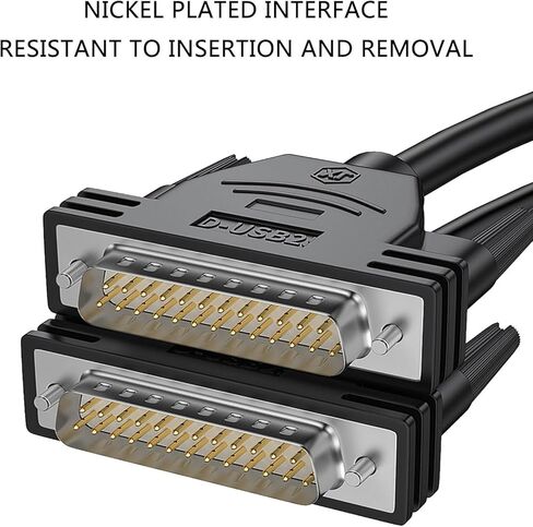 سلك بيانات DB25 كابل تمديد ذكر وأنثى 26AWG طابعة مقاومة للحرارة كابل تمديد سلك بيانات الكمبيوتر كابل بيانات طابعة الكمبيوتر in Kuwait