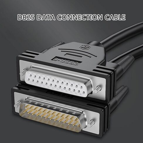 سلك بيانات DB25 كابل تمديد ذكر وأنثى 26AWG طابعة مقاومة للحرارة كابل تمديد سلك بيانات الكمبيوتر كابل بيانات طابعة الكمبيوتر in Kuwait