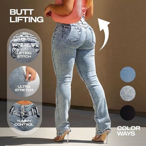 Moda Xpress Women's Lutting High Chercut Bootcut Jeans - بنطلون جينز مريح ومريح في نمط المبتدئين in Saudi Arabia