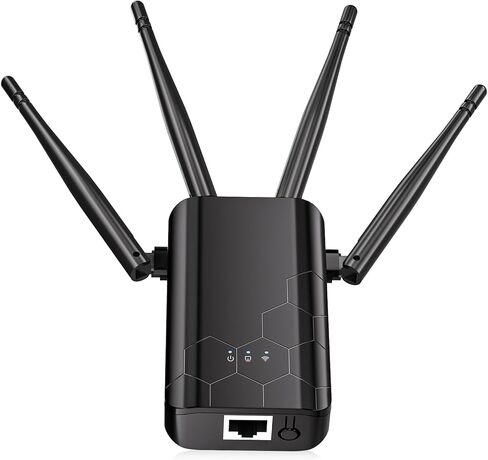 موسع واي فاي، تغطية 8600 قدم مربع، يدعم أكثر من 45 جهاز، مع منفذ إيثرنت، آمن وسهل الإعداد in Kuwait