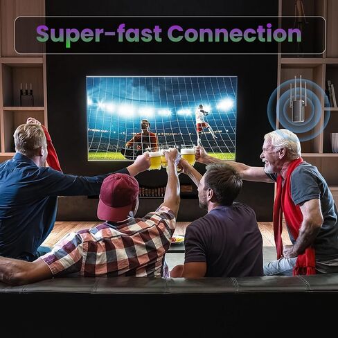 موسع واي فاي، تغطية 8600 قدم مربع، يدعم أكثر من 45 جهاز، مع منفذ إيثرنت، آمن وسهل الإعداد in Kuwait