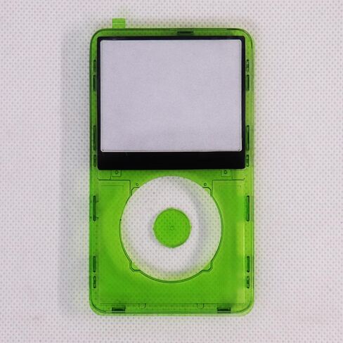 غطاء حماية أمامي شفاف للفيديو باللون الأخضر مع مفتاح زر مركزي لأجهزة iPod Video 5th/5.5th 30GB 60GB 80GB Gen بدون عجلة النقر in Kuwait