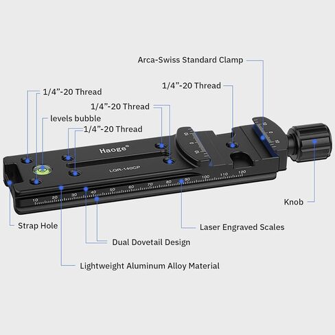 Haoge Quick Release Vertical L Plate Set for Panorama Panoramic Head Fit Arca Swiss Sunwayfoto Markins Sirui Kirk RRS Benro CP in Kuwait