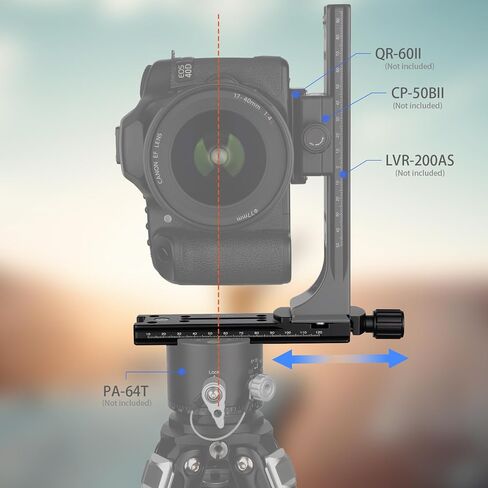 Haoge Quick Release Vertical L Plate Set for Panorama Panoramic Head Fit Arca Swiss Sunwayfoto Markins Sirui Kirk RRS Benro CP in Kuwait