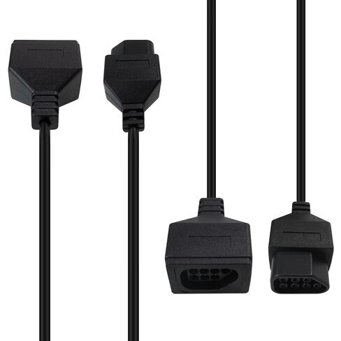 Qblahip 2-Pack 1.8M/6FT كابل تمديد وحدة التحكم البديلة لنظام نينتندو الترفيهي NES in Kuwait
