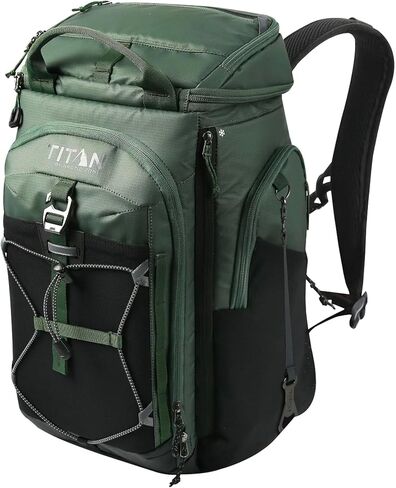 26 CANS T.I.T.A.N. by Arctic-Zone Super Foam and Leak Proof Backpack Cooler - Army Green in Saudi Arabia