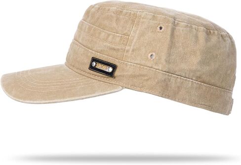 Military Hats for Men Washed Cotton Unisex Cadet Army Caps Flat Cap for Outdoor Sports Vintage in Saudi Arabia
