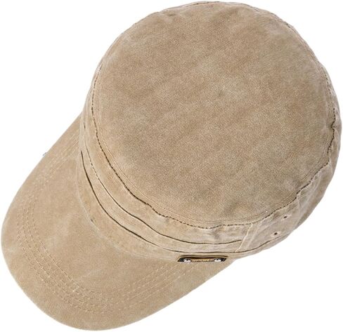 Military Hats for Men Washed Cotton Unisex Cadet Army Caps Flat Cap for Outdoor Sports Vintage in Saudi Arabia