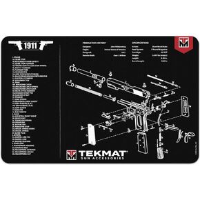 TekMat Original 11" x 17" - 1/8" Thick Oil Resistant Non-Slip Waterproof Scratchproof Washable Handgun Maintenance & Cleaning Mat for use with 1911 | 1911 in Kuwait