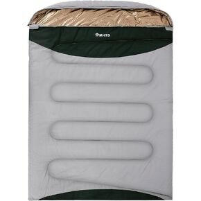 14°F~ 46°F SGS Certified Cotton Canvas Double Sleeping Bag, Heavy Duty All Season Waterproof, with Premium YKK Zipper, Portable Indoor & Outdoor Camping Sleeping Bag in Saudi Arabia