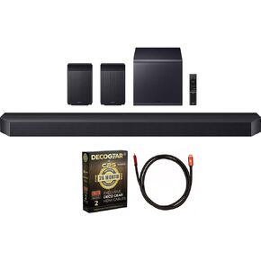 Samsung HW-Q990F/ZA Q Series Soundbar HW-Q990F 11.1.4 ch Subwoofer with Rear Speaker 2025 (Renewed) Bundle with 6FT HDMI 2.0 Cable and CPS Exclusive 26 Month Protection Pack (BEACH-CPS-26M2000) in Saudi Arabia