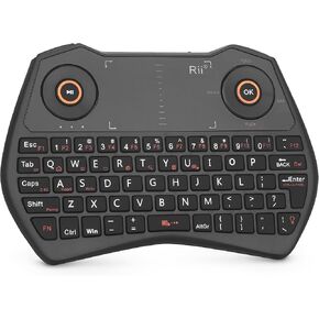 Rii BT/2.4G Mini Keyboard with Touchpad, Backlit, Rechargeable for Android TV, PC, Smart TV in Saudi Arabia