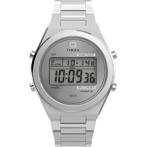 ساعة Timex للرجال 39 ملم - حزام أسود الفضة الفولاذ الفولاذ المقاوم للصدأ in Kuwait