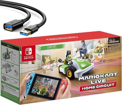 Nintendo 2020 Newest - Mario Kart Live: Home Circuit - Luigi Set Edition - Holiday Family Gaming Bundle for Nintendo Switch, Nintendo Switch Lite - Green (Renewed) in Saudi Arabia