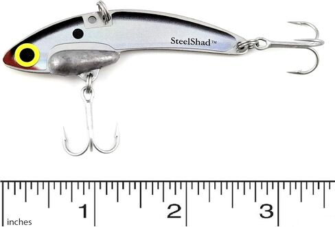 SteelShad - Bass Fishing Lures - Lipless Crankbait for Freshwater Fishing - Long Casting Shad Crankbait Perfect for Bass, Walleye, Trout - Original (3/8 oz) in Saudi Arabia