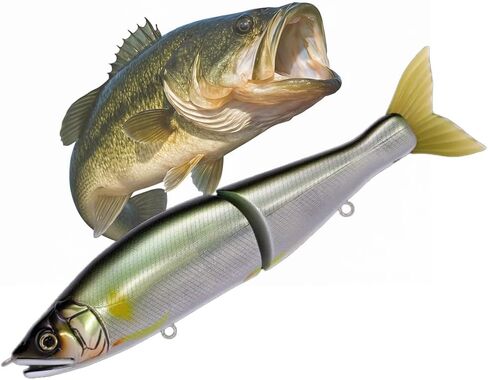 GANCRAFT Jointed Claw 178 Swimbait - Glide Bait Fishing Lure - JA-AYU (Evil Ayu) Color - Slow Sinking - Bass & Pike Fishing - Includes Original Instruction Manual in Saudi Arabia