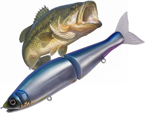 GANCRAFT Jointed Claw 178 Swimbait - طُعم الصيد المنزلق - #18 MC لون الأداء - الغرق البطيء - صيد الباس والبايك - يتضمن دليل التعليمات الأصلي in Saudi Arabia