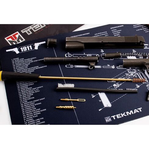 TekMat Original 11" x 17" - 1/8" Thick Oil Resistant Non-Slip Waterproof Scratchproof Washable Handgun Maintenance & Cleaning Mat for use with 1911 | 1911 in Kuwait
