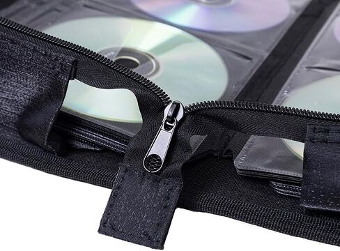 حافظات تخزين لحامل أقراص DVD سعة 160 درجة، حافظة أقراص DVD VCD، محفظة أقراص DVD ومحفظة وسائط Blu-ray وحامل تخزين منظم (أسود) in Kuwait
