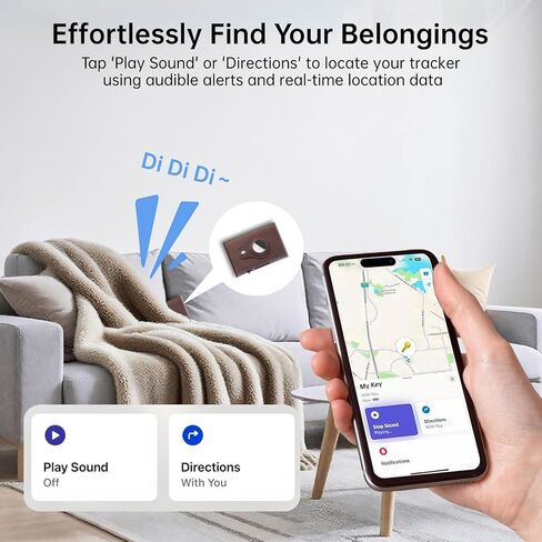 علامات تعقب الهواء - عبوتان - جهاز تعقب بلوتوث معتمد من Apple MFi (iOS فقط) وبطارية تدوم 365 يومًا ومحدد موقع العناصر المقاوم للماء للمفاتيح والمحفظة والأمتعة وحقيبة الظهر والحيوانات الأليفة مع حقيبة واقية وحبل قصير in Saudi Arabia