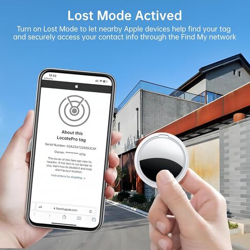 علامات تعقب الهواء - عبوتان - جهاز تعقب بلوتوث معتمد من Apple MFi (iOS فقط) وبطارية تدوم 365 يومًا ومحدد موقع العناصر المقاوم للماء للمفاتيح والمحفظة والأمتعة وحقيبة الظهر والحيوانات الأليفة مع حقيبة واقية وحبل قصير in Saudi Arabia