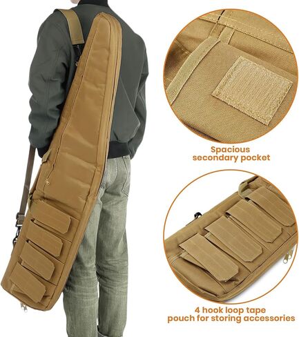 aiGear Rifle Soft Case - 38/46 Inch Gun Carry Bag, Padded Shotgun Bag for Hunting and Shooting Range - Ideal for Hunters Law Enforcement Outdoor Enthusiasts in Kuwait
