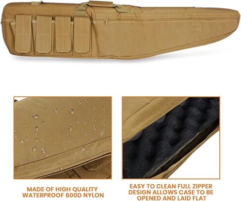 aiGear Rifle Soft Case - 38/46 Inch Gun Carry Bag, Padded Shotgun Bag for Hunting and Shooting Range - Ideal for Hunters Law Enforcement Outdoor Enthusiasts in Kuwait