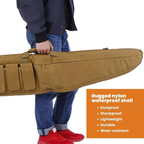 aiGear Rifle Soft Case - 38/46 Inch Gun Carry Bag, Padded Shotgun Bag for Hunting and Shooting Range - Ideal for Hunters Law Enforcement Outdoor Enthusiasts in Kuwait