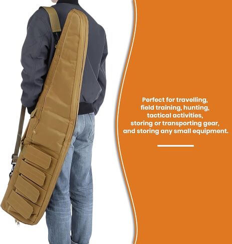 aiGear Rifle Soft Case - 38/46 Inch Gun Carry Bag, Padded Shotgun Bag for Hunting and Shooting Range - Ideal for Hunters Law Enforcement Outdoor Enthusiasts in Kuwait