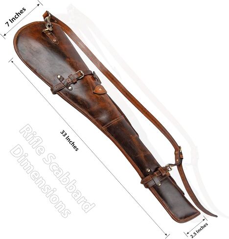 غمد بندقية من الجلد الحقيقي من Hulara لحافظة بندقية الرافعة غمد البندقية غمد سرج منحوت لبندقية هنري بيغ بوي مع حماية داخلية مبطنة in Kuwait